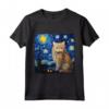 Selkirk Rex Cat Notte stellata - Maglietta Selkirk Rex Cat per Amanti dei Gatti - Ideale come Regalo per Proprietari di Selkirk Rex