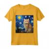 Selkirk Rex Cat Notte stellata - Maglietta Selkirk Rex Cat per Amanti dei Gatti - Ideale come Regalo per Proprietari di Selkirk Rex