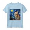 Selkirk Rex Cat Notte stellata - Maglietta Selkirk Rex Cat per Amanti dei Gatti - Ideale come Regalo per Proprietari di Selkirk Rex