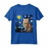 Selkirk Rex Cat Notte stellata - Maglietta Selkirk Rex Cat per Amanti dei Gatti - Ideale come Regalo per Proprietari di Selkirk Rex