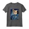 Selkirk Rex Cat Notte Stellata - Maglietta Pittura Gatto per Uomini, Donne e Bambini - Regalo Unico per Amanti dei Gatti Selkirk Rex