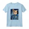 Selkirk Rex Cat Notte Stellata - Maglietta Pittura Gatto per Uomini, Donne e Bambini - Regalo Unico per Amanti dei Gatti Selkirk Rex