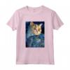 Selkirk Rex Cat Notte Stellata - Maglietta Pittura Gatto per Uomini, Donne e Bambini - Regalo Unico per Amanti dei Gatti Selkirk Rex