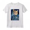 Selkirk Rex Cat Notte Stellata - Maglietta Pittura Gatto per Uomini, Donne e Bambini - Regalo Unico per Amanti dei Gatti Selkirk Rex