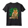 Selkirk Rex Leprechaun - Lucky Clover Maglietta per Amanti dei Gatti San Patrizio - Ideale Regalo per Amici e Familiari