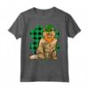 Selkirk Rex Leprechaun - Lucky Clover Maglietta per Amanti dei Gatti San Patrizio - Ideale Regalo per Amici e Familiari