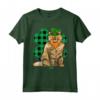 Selkirk Rex Leprechaun - Lucky Clover Maglietta per Amanti dei Gatti San Patrizio - Ideale Regalo per Amici e Familiari