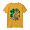 Selkirk Rex Leprechaun - Lucky Clover Maglietta per Amanti dei Gatti San Patrizio - Ideale Regalo per Amici e Familiari