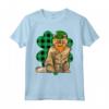 Selkirk Rex Leprechaun - Lucky Clover Maglietta per Amanti dei Gatti San Patrizio - Ideale Regalo per Amici e Familiari