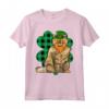 Selkirk Rex Leprechaun - Lucky Clover Maglietta per Amanti dei Gatti San Patrizio - Ideale Regalo per Amici e Familiari
