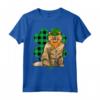 Selkirk Rex Leprechaun - Lucky Clover Maglietta per Amanti dei Gatti San Patrizio - Ideale Regalo per Amici e Familiari