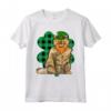 Selkirk Rex Leprechaun - Lucky Clover Maglietta per Amanti dei Gatti San Patrizio - Ideale Regalo per Amici e Familiari