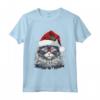 Selkirk Rex Cat Christmas Graphic Tee - Maglietta divertente per uomini, donne, ragazzi e ragazze - Regalo di Natale unico