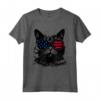Selkirk Rex Cat 4 luglio America USA Bandiera Maglietta - Regalo per Proprietari di Gatti Selkirk Rex - Ideale per Natale o Compleanni