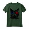 Selkirk Rex Cat 4 luglio America USA Bandiera Maglietta - Regalo per Proprietari di Gatti Selkirk Rex - Ideale per Natale o Compleanni