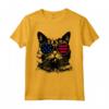 Selkirk Rex Cat 4 luglio America USA Bandiera Maglietta - Regalo per Proprietari di Gatti Selkirk Rex - Ideale per Natale o Compleanni