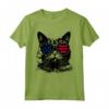 Selkirk Rex Cat 4 luglio America USA Bandiera Maglietta - Regalo per Proprietari di Gatti Selkirk Rex - Ideale per Natale o Compleanni