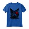 Selkirk Rex Cat 4 luglio America USA Bandiera Maglietta - Regalo per Proprietari di Gatti Selkirk Rex - Ideale per Natale o Compleanni