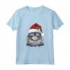 Selkirk Rex Cat Christmas Graphic Tee - Maglietta divertente per gli amanti del gatto Selkirk Rex - Regalo di Natale unico per uomini, donne e bambini