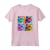 Selkirk Rex Cat Pop Art Design - Maglietta Colorata per gli Amanti dei Gatti - Regalo Unico per Natale, Compleanni o San Valentino