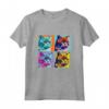 Selkirk Rex Cat Pop Art Design - Maglietta Colorata per gli Amanti dei Gatti - Regalo Unico per Natale, Compleanni o San Valentino