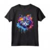 Splash Art Selkirk Rex - Faccia di Gatto Colorata Maglietta - Ideale per Amanti dei Gatti Selkirk Rex - Acquista Online!