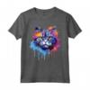Splash Art Selkirk Rex - Faccia di Gatto Colorata Maglietta - Ideale per Amanti dei Gatti Selkirk Rex - Acquista Online!