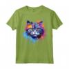 Splash Art Selkirk Rex - Faccia di Gatto Colorata Maglietta - Ideale per Amanti dei Gatti Selkirk Rex - Acquista Online!