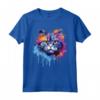 Splash Art Selkirk Rex - Faccia di Gatto Colorata Maglietta - Ideale per Amanti dei Gatti Selkirk Rex - Acquista Online!