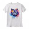 Splash Art Selkirk Rex - Faccia di Gatto Colorata Maglietta - Ideale per Amanti dei Gatti Selkirk Rex - Acquista Online!