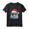 Selkirk Rex Cat Christmas Graphic Tee - Maglietta Divertente Natale Uomo Donna - Regalo Unico di Natale