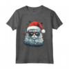 Selkirk Rex Cat Christmas Graphic Tee - Maglietta Divertente Natale Uomo Donna - Regalo Unico di Natale