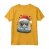 Selkirk Rex Cat Christmas Graphic Tee - Maglietta Divertente Natale Uomo Donna - Regalo Unico di Natale