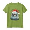 Selkirk Rex Cat Christmas Graphic Tee - Maglietta Divertente Natale Uomo Donna - Regalo Unico di Natale
