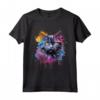 Selkirk Rex Cat Face Colorful Splash Art - Maglietta unica per amanti dei gatti Selkirk Rex - Acquista online!
