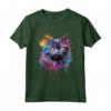Selkirk Rex Cat Face Colorful Splash Art - Maglietta unica per amanti dei gatti Selkirk Rex - Acquista online!