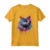 Selkirk Rex Cat Face Colorful Splash Art - Maglietta unica per amanti dei gatti Selkirk Rex - Acquista online!