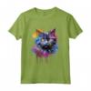 Selkirk Rex Cat Face Colorful Splash Art - Maglietta unica per amanti dei gatti Selkirk Rex - Acquista online!