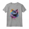 Selkirk Rex Cat Face Colorful Splash Art - Maglietta unica per amanti dei gatti Selkirk Rex - Acquista online!