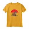 Selkirk Rex Cat Sunset Retro Vintage Design Mamma Papà Bambini Maglietta - Regalo Unico per Amanti dei Gatti Selkirk Rex