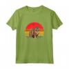 Selkirk Rex Cat Sunset Retro Vintage Design Mamma Papà Bambini Maglietta - Regalo Unico per Amanti dei Gatti Selkirk Rex
