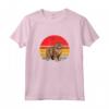 Selkirk Rex Cat Sunset Retro Vintage Design Mamma Papà Bambini Maglietta - Regalo Unico per Amanti dei Gatti Selkirk Rex