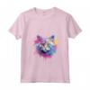 Donna Selkirk Rex - Maglietta con Muso di Gatto Colorata - Ideale per Amanti dei Gatti e Amanti dell'Arte