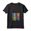 Donna Selkirk Rex Cat Pop Art Design - Maglietta Colorata con Collo a V per Amanti dei Gatti - Regalo Unico per Natale o Compleanni