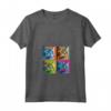 Donna Selkirk Rex Cat Pop Art Design - Maglietta Colorata con Collo a V per Amanti dei Gatti - Regalo Unico per Natale o Compleanni