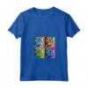 Donna Selkirk Rex Cat Pop Art Design - Maglietta Colorata con Collo a V per Amanti dei Gatti - Regalo Unico per Natale o Compleanni