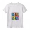 Donna Selkirk Rex Cat Pop Art Design - Maglietta Colorata con Collo a V per Amanti dei Gatti - Regalo Unico per Natale o Compleanni