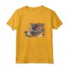 Selkirk Rex Cat 4 luglio Retro USA Bandiera Americana Maglietta - Ideale per Celebrare il Giorno dell'Indipendenza con Stile Gattoso