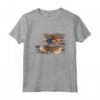 Selkirk Rex Cat 4 luglio Retro USA Bandiera Americana Maglietta - Ideale per Celebrare il Giorno dell'Indipendenza con Stile Gattoso