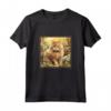 Selkirk Rex Cat Garden Flowers Dipinto Pet Mom Dad Maglietta - Ideale per Amanti dei Gatti Selkirk Rex